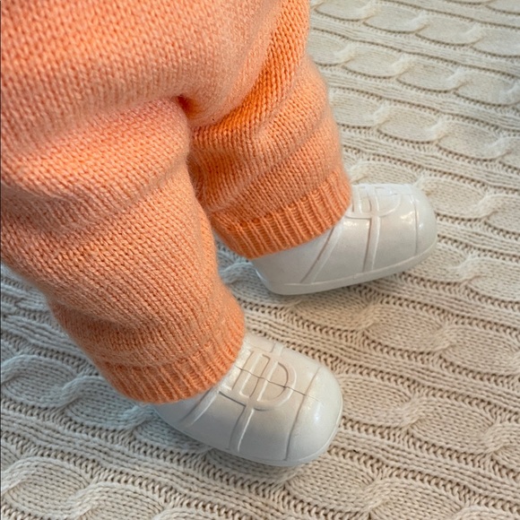 1985 Cabbage Patch Red yarn hair original peach knit outfit/shoes/socks/diaper - Picture 7 of 13